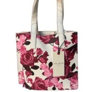 🌺Ted Baker London Icon Floral Print White & Pink Tote🌺NWT